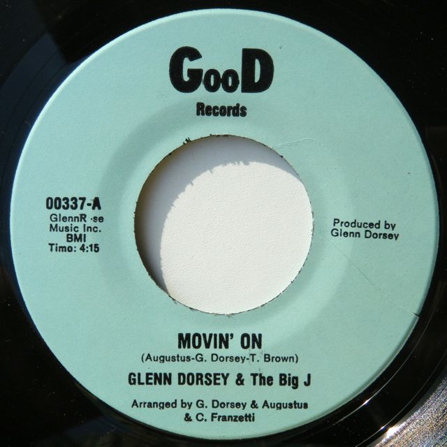 glenn dorsey & the big j - movin on / movin on music sold good